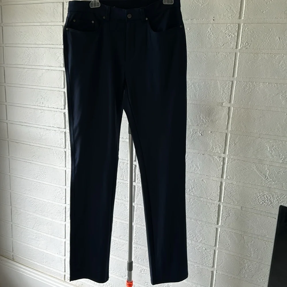Greg Norman- Men's Pants-Ultimate 5 Pocket Color Blue - Picture 8 of 14